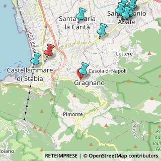 Mappa Via Bagnuoli, 80054 Gragnano NA, Italia (3.54692)