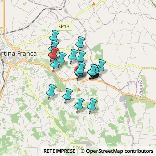 Mappa Contrada Primicerio, 74015 Martina Franca TA, Italia (1.22083)