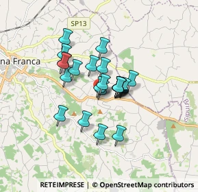 Mappa Contrada Primicerio, 74015 Martina Franca TA, Italia (1.22083)