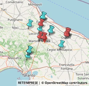 Mappa Contrada Primicerio, 74015 Martina Franca TA, Italia (12.50368)