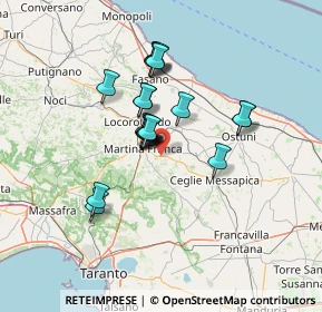 Mappa Contrada Primicerio, 74015 Martina Franca TA, Italia (11.0035)