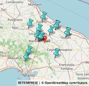 Mappa Contrada Primicerio, 74015 Martina Franca TA, Italia (11.30813)