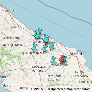 Mappa Contrada Petraro, 72012 Carovigno BR, Italia (10.90417)