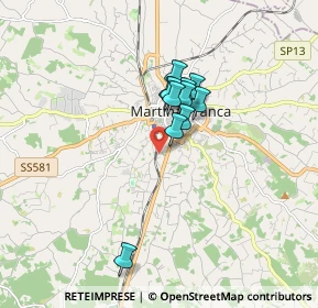 Mappa Via Capodiferro, 74015 Martina Franca TA, Italia (1.29182)