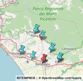Mappa Via Piano, 84096 Montecorvino Rovella SA, Italia (7.85929)