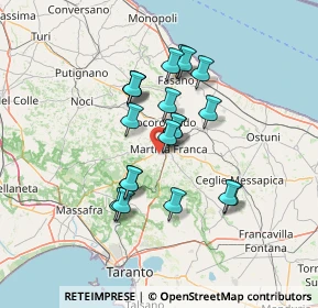 Mappa Via Pietro Biancofiore, 74015 Martina Franca TA, Italia (12.0085)