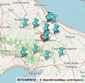 Mappa Via Pietro Biancofiore, 74015 Martina Franca TA, Italia (12.389)