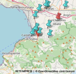 Mappa Via Calcarella, 80053 Castellammare di Stabia NA, Italia (3.78083)