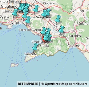 Mappa Via Calcarella, 80053 Castellammare di Stabia NA, Italia (17.5315)