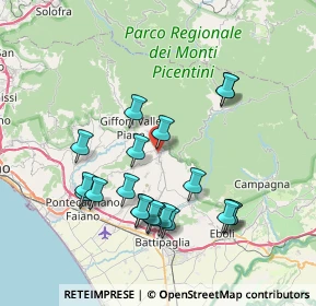 Mappa Via Camillo Benso Conte Di Cavour, 84096 Montecorvino Rovella SA, Italia (8.07)