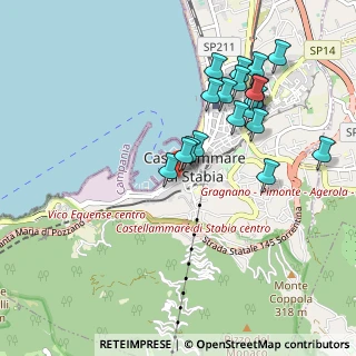 Mappa Via Pace, 80053 Castellammare di Stabia NA, Italia (1.02579)