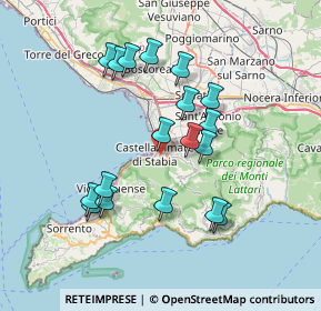 Mappa Via Ponte Scanzano, 80053 Castellammare di Stabia NA, Italia (7.27333)