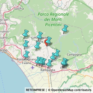 Mappa Via Gian Lorenzo Bernini, 84096 Montecorvino Rovella SA, Italia (7.80938)