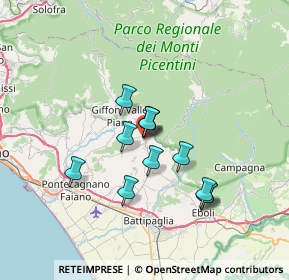 Mappa Via Gian Lorenzo Bernini, 84096 Montecorvino Rovella SA, Italia (5.63917)