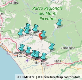 Mappa Via Gian Lorenzo Bernini, 84096 Montecorvino Rovella SA, Italia (7.4835)