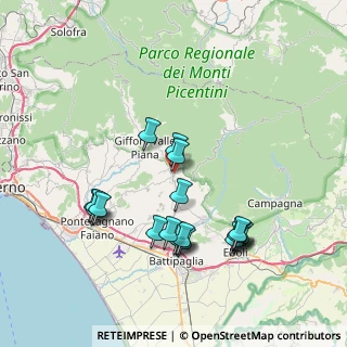 Mappa Via Camillo Benso di Cavour, 84096 Montecorvino Rovella SA, Italia (8.348)