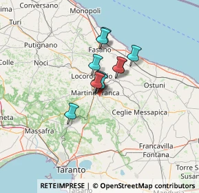 Mappa Via Paretone, 74015 Martina Franca TA, Italia (8.22364)