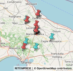 Mappa Via Paretone, 74015 Martina Franca TA, Italia (9.16294)