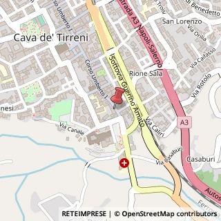 Mappa Corso Umberto I, 30, 84013 Cava de' Tirreni, Salerno (Campania)