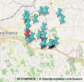 Mappa Via Vecchia Ceglie, 74015 Martina Franca TA, Italia (1.48929)