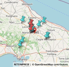 Mappa Via Vecchia Ceglie, 74015 Martina Franca TA, Italia (9.306)