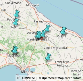 Mappa Via Vecchia Ceglie, 74015 Martina Franca TA, Italia (15.29308)