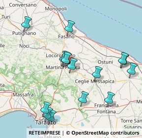 Mappa Via Vecchia Ceglie, 74015 Martina Franca TA, Italia (18.144)