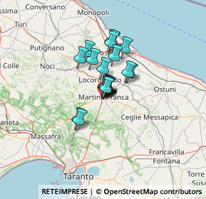 Mappa Via Papa, 74015 Martina Franca TA, Italia (8.157)