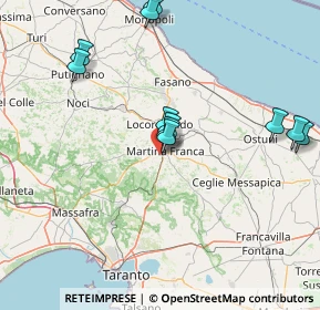 Mappa Via Giuseppe Guglielmi - II Traversa, 74015 Martina Franca TA, Italia (16.96091)