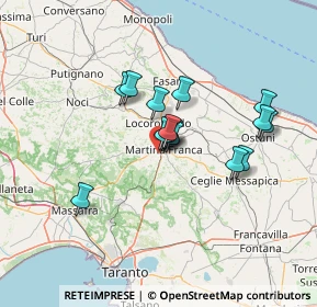 Mappa Via Giuseppe Guglielmi - II Traversa, 74015 Martina Franca TA, Italia (11.20867)