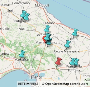 Mappa Via Giuseppe Guglielmi - II Traversa, 74015 Martina Franca TA, Italia (14.82154)