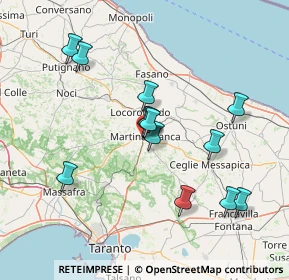 Mappa Via Taranto, 74015 Martina Franca TA, Italia (14.65462)