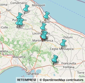 Mappa Via Taranto, 74015 Martina Franca TA, Italia (14.64417)