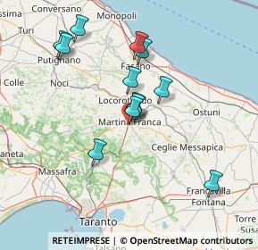 Mappa Via Taranto, 74015 Martina Franca TA, Italia (14.09833)
