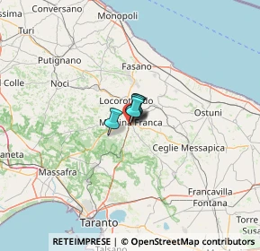 Mappa Via Taranto, 74015 Martina Franca TA, Italia (37.83625)