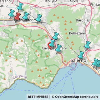 Mappa Via Pasquale Siani, 84013 Cava de' Tirreni SA, Italia (6.21923)