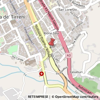 Mappa Via Caliri, 36, 84013 Cava de' Tirreni, Salerno (Campania)