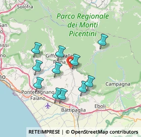 Mappa Via Campania, 84096 Montecorvino Rovella SA, Italia (6.92)