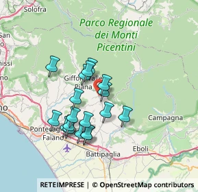 Mappa Via Campania, 84096 Montecorvino Rovella SA, Italia (6.39722)