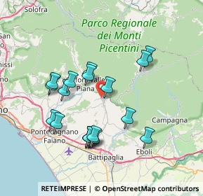 Mappa Via Campania, 84096 Montecorvino Rovella SA, Italia (7.52053)