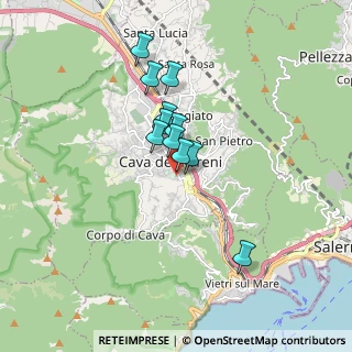 Mappa Via Corradino Schreiber, 84013 Cava de' Tirreni SA, Italia (1.36636)