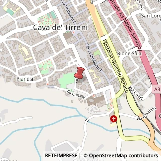Mappa Via Corradino Schreiber, 17, 84013 Cava de' Tirreni, Salerno (Campania)