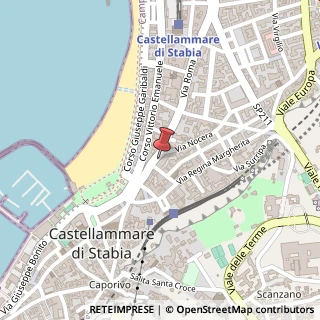Mappa Strada Santa Maria dell'Orto, 36, 80053 Castellammare di Stabia, Napoli (Campania)