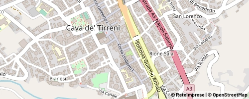 Mappa Cava de' Tirreni