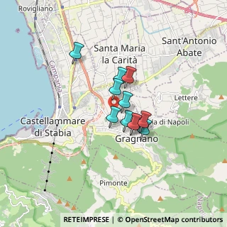 Mappa Via Ogliaro, 80054 Gragnano NA, Italia (1.11818)