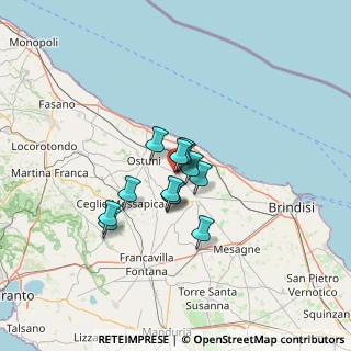 Mappa SP 29, 72012 Carovigno BR (8.54462)