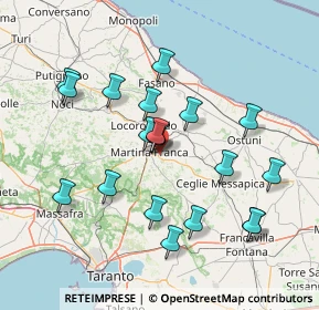 Mappa Strada Ortolini, 74015 Martina Franca TA, Italia (15.1825)