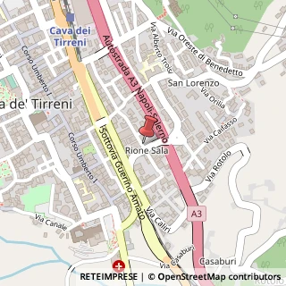 Mappa Via Onofrio di Giordano di Cava, 108, 84013 Cava de' Tirreni, Salerno (Campania)