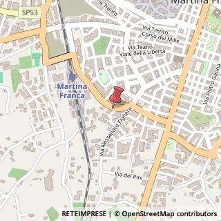 Mappa Via della Stazione, 22, 74015 Martina Franca, Taranto (Puglia)