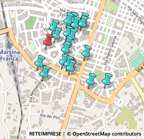 Mappa Via Carlo Goldoni, 74015 Martina Franca TA, Italia (0.2045)